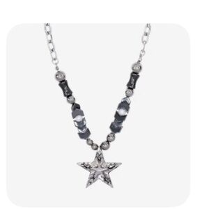 Silver Star Pendant Necklace